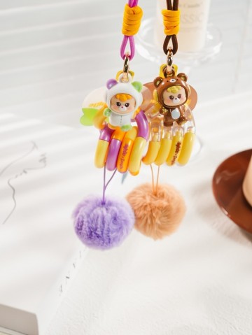 Tangle Keychain Blind Box - DiuDiu Baby Abebe Bear Series