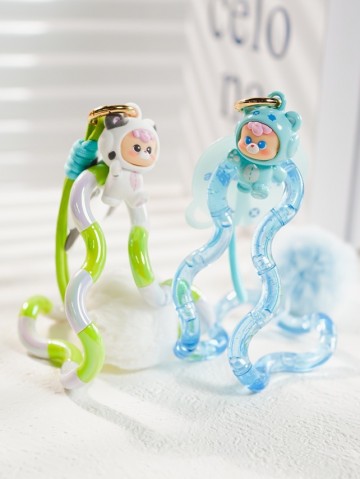 Tangle Keychain Blind Box - DiuDiu Baby Abebe Bear Series