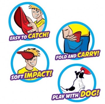 FoodsBeeee Flying Disc Yummy Sushi - Silicone - Soft material - Pocket size - Play with dog!