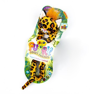 Tangle Furry Fidget Friends - Wisdom The Leopard - Plush Fidget Toy - Magical, Creative Creatures from The Tanglonia Universe - Take Your Furry Fidget Friend with You Everywhere!