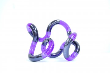 Palm Tangle Metallic - Purple