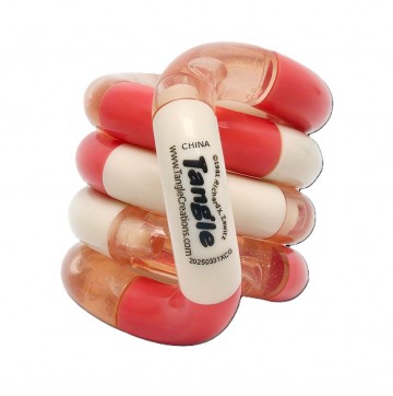 Tangle Classic Junior - White Red Peach